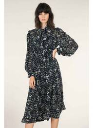 Robe mi-longue noir MOLLY BRACKEN femme