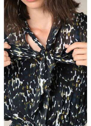 Robe mi-longue noir MOLLY BRACKEN femme