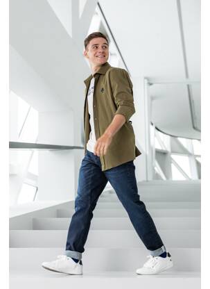 Chemise manches longues vert R.EV 1703 BY REMCO EVENPOEL  homme
