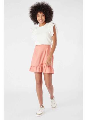 Jupe courte rose NAF NAF femme
