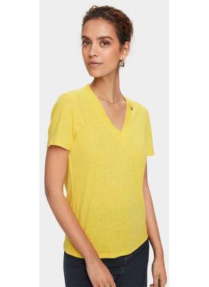 T-shirt jaune SCOTCH & SODA femme