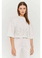 Sweat-shirt blanc TALLY WEIJL pour femme seconde vue