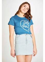 T-shirt bleu STIEN EDLUND pour femme seconde vue