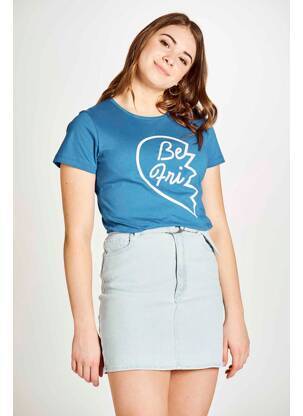 T-shirt bleu STIEN EDLUND pour femme