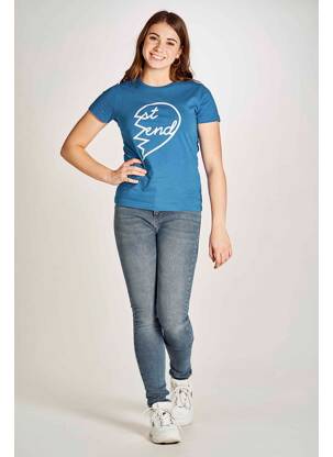 T-shirt bleu STIEN EDLUND femme