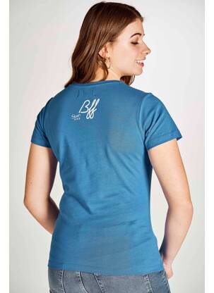 T-shirt bleu STIEN EDLUND femme
