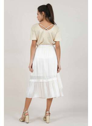 Jupe longue beige MOLLY BRACKEN femme