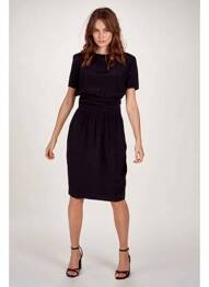 Robe mi-longue noir MOLLY BRACKEN femme