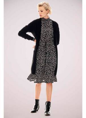 Robe mi-longue noir GARCIA femme