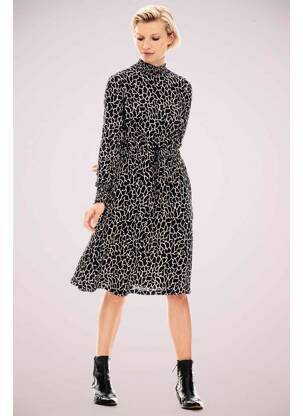 Robe mi-longue noir GARCIA femme