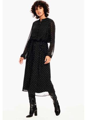 Robe mi-longue noir GARCIA femme