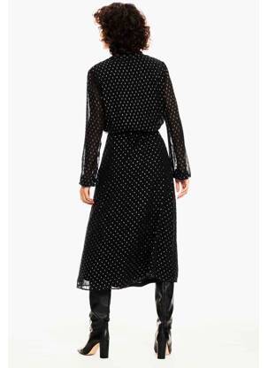 Robe mi-longue noir GARCIA femme