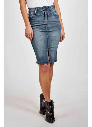 Jupe mi-longue bleu PETROL INDUSTRIES femme