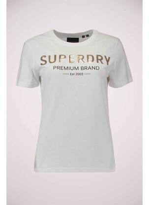 T-shirt blanc SUPERDRY pour femme