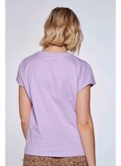 T-shirt violet GUESS pour femme seconde vue