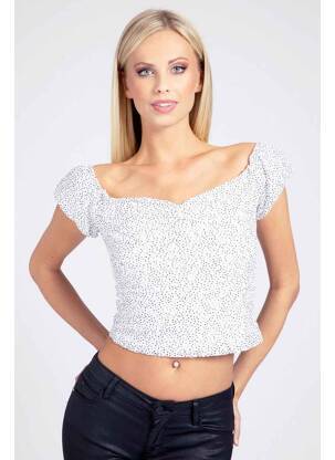 Top blanc GUESS femme