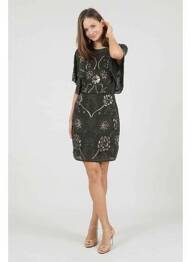 Robe mi-longue noir MOLLY BRACKEN femme