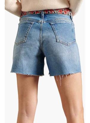 Short bleu SUPERDRY femme