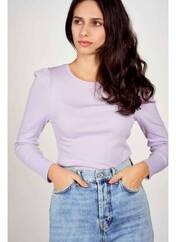 T-shirt violet HAILYS pour femme seconde vue