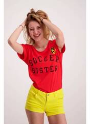 T-shirt rouge ZEB STYLE LAB  pour femme seconde vue