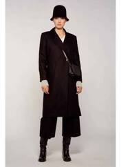 Manteau long noir YUGEN pour femme seconde vue