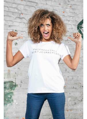T-shirt blanc ZEB STYLE LAB  pour femme