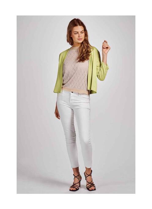 Gilet manches longues vert MORE & MORE pour femme