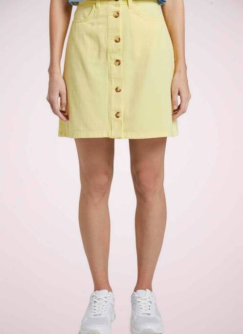 Jupe courte jaune TOM TAILOR pour femme