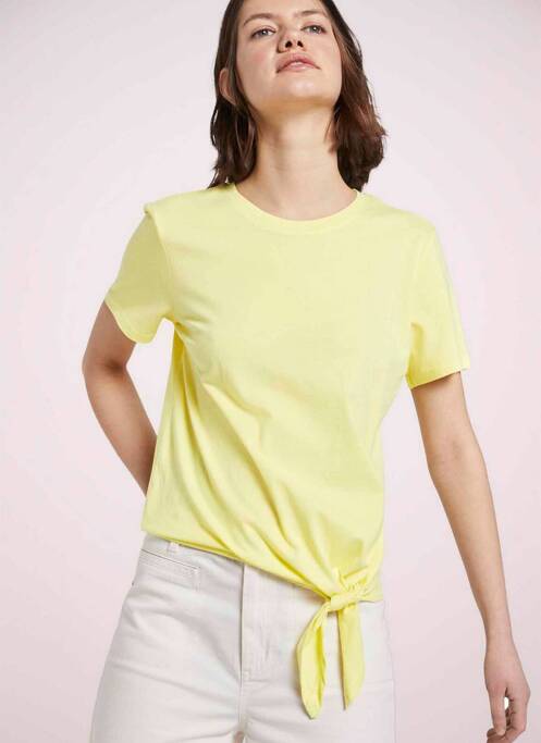 T-shirt jaune TOM TAILOR pour femme