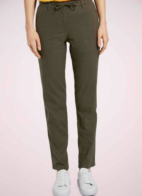 Pantalon chino vert TOM TAILOR pour femme