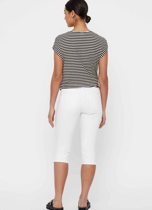 Pantacourt blanc VERO MODA pour femme