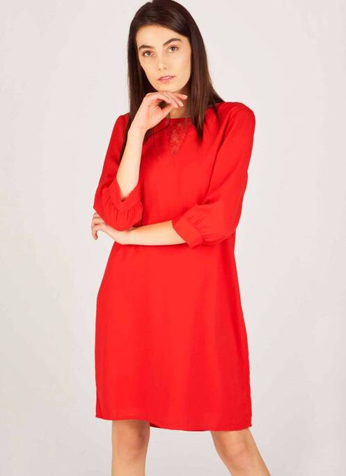 Robe courte rouge VERO MODA pour femme