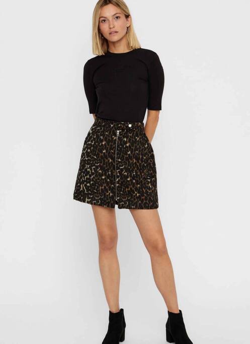 Jupe courte marron VERO MODA femme