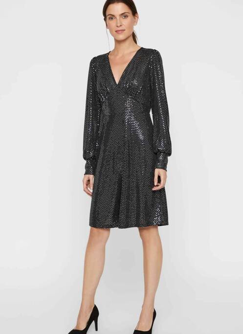 Robe mi-longue noir VERO MODA pour femme