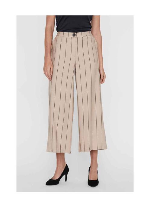 Pantalon 7/8 beige VERO MODA femme