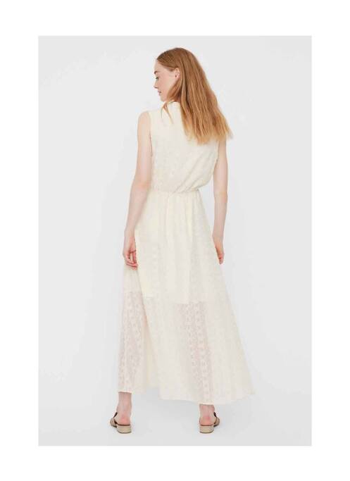 Robe longue beige VERO MODA pour femme