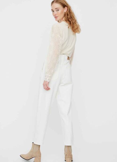 Jeans coupe droite blanc VERO MODA pour femme