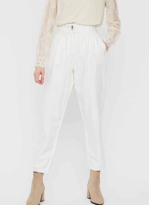 Jeans coupe droite blanc VERO MODA pour femme