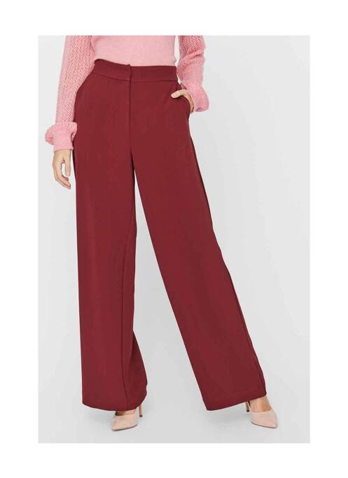 Pantalon large rouge VERO MODA pour femme