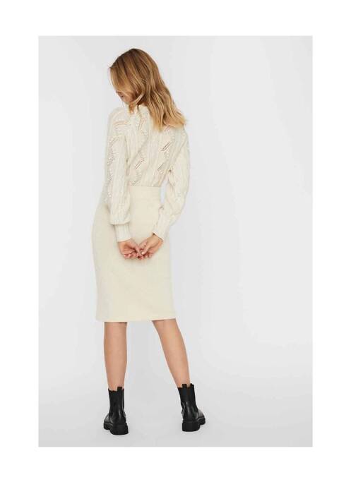 Jupe mi-longue beige VERO MODA femme