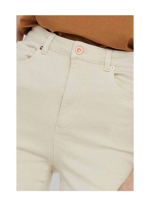 Jeans skinny beige VERO MODA pour femme