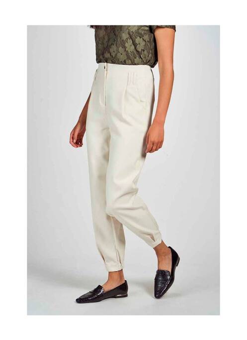 Pantalon chino beige VERO MODA femme