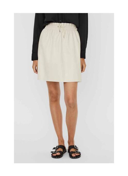 Jupe courte beige VERO MODA femme