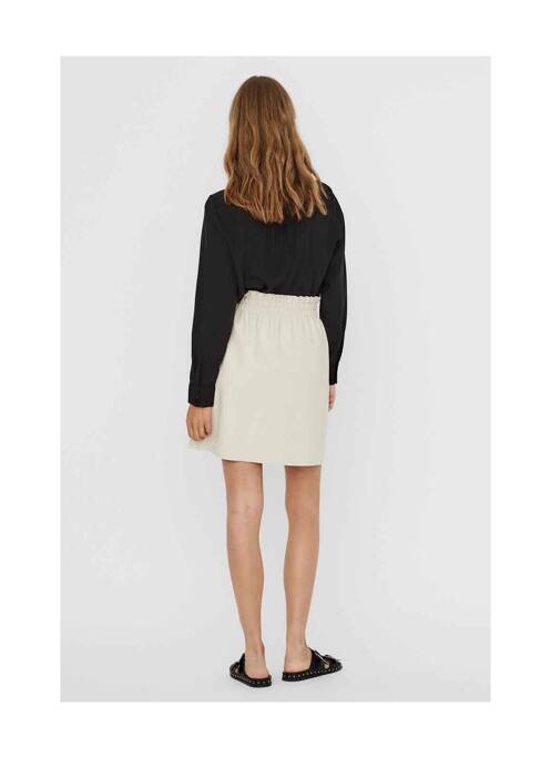 Jupe courte beige VERO MODA femme