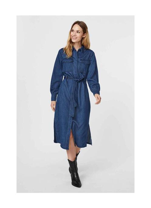 Robe longue bleu VERO MODA pour femme