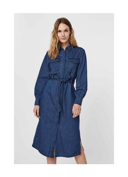 Robe longue bleu VERO MODA pour femme