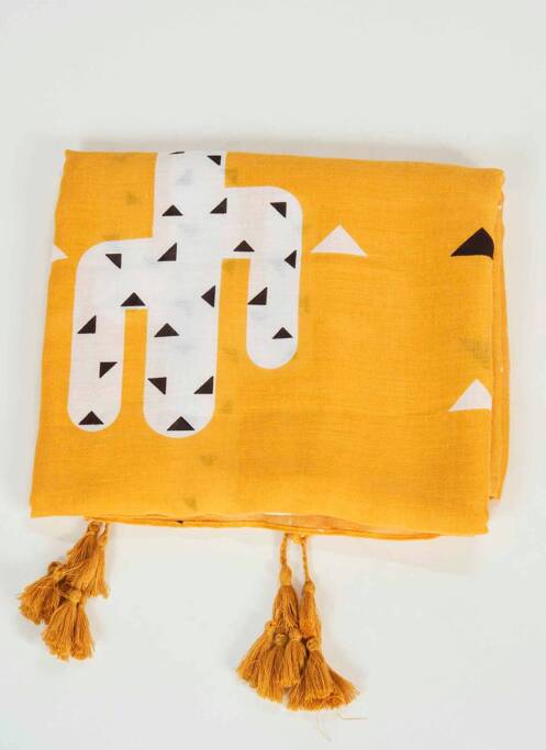 Foulard jaune ZEB STYLE LAB  pour femme