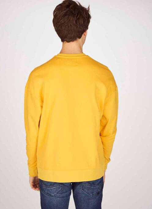 Sweat-shirt jaune JACK & JONES pour homme