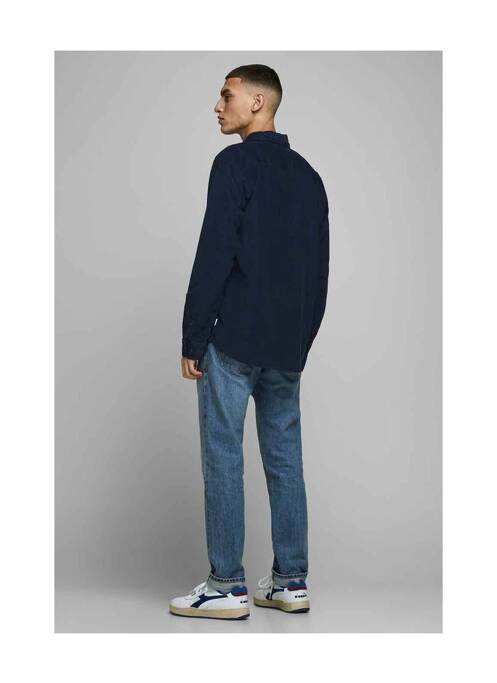 Chemise manches longues bleu JACK & JONES pour homme