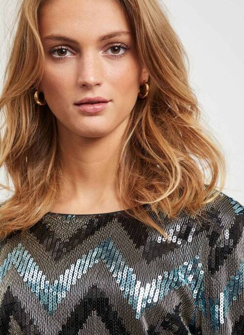 Robe mi-longue noir VILA pour femme